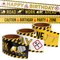 3 Rolls of Under Construction Tape for Birthday Decorations, 3" Wide, 100 Foot Roll for Party Supplies